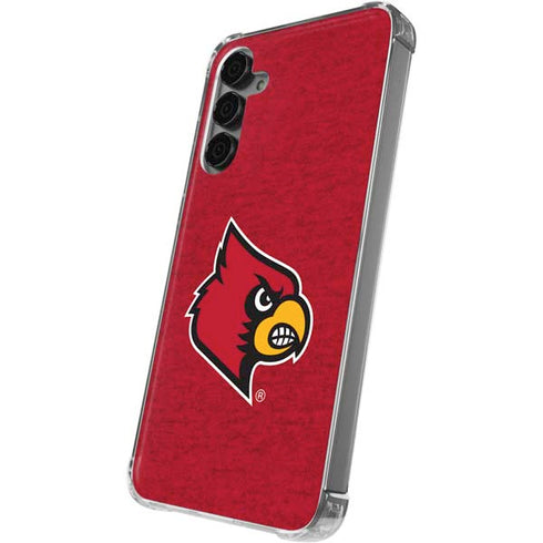University of Louisville Red Background Galaxy S24 Plus Clear Case
